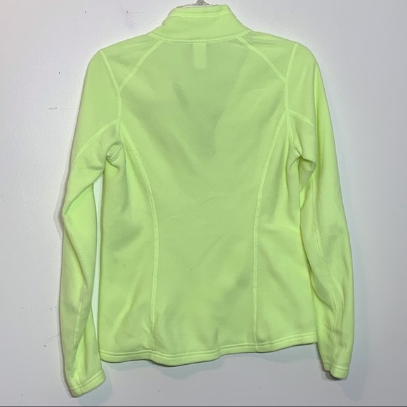 EUC The North Face pale lime yellow quarter zip super soft fleece sweatshirt - Picture 5 of 7